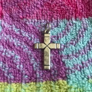 James Avery Silver Cross pendant charm